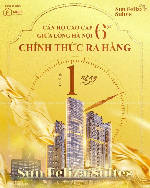 Toà F6 chung cư Sun Feliza Suites sẽ ra mắt sớm nhất vào ngày 6 - 08 - 2025 gọi ngay để chọn căn VIP nhất 